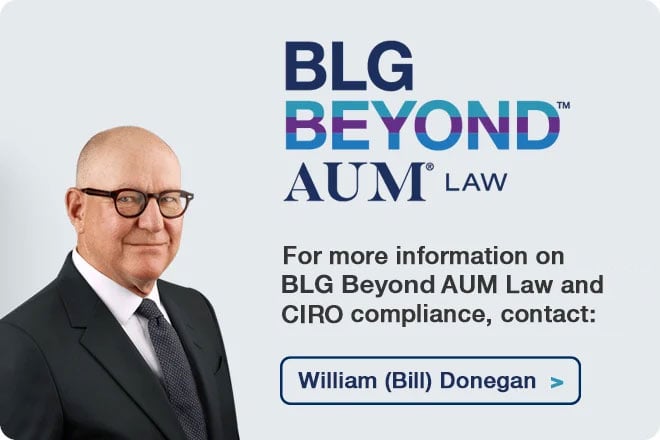 BLG Beyond AUM Law - Bill Donnegan